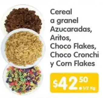 Arteli Cereal a granel Azucaradas, Aritos, Choco Flakes, Choco Cronchi y Corn Flakes oferta