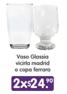Arteli Vaso Glassia vicirla madrid o copa ferrara oferta
