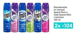 Arteli Speed Stick Desodorante en aerosol o Lady Speed Stick v/aromas oferta