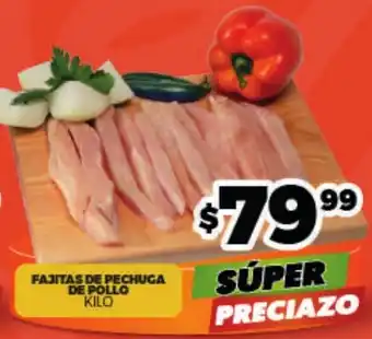 Fajitas de pechuga de pollo