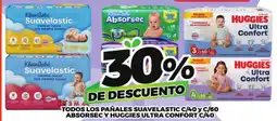 Merco kleenbebe suavelastic absorsec huggies ultra confort oferta