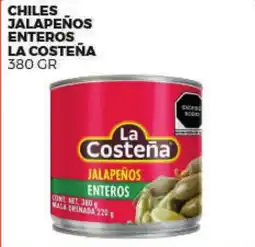 Merco Chiles jalapeños enteros la costeña oferta