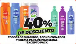 Merco sedal todos los shampoo, acondicionador y crema para peinar oferta