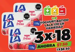 Merco lala yoghurt batido variedad oferta