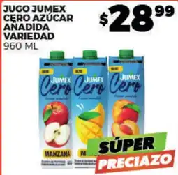 Merco Jumex Jugo Cero Azúcar Anadida Variedad oferta