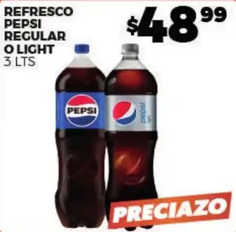 Merco Pepsi regular o light oferta