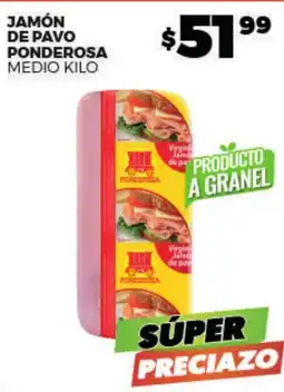 Merco Ponderosa jamón de pavo oferta