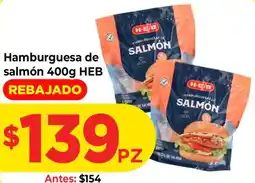 HEB Hamburguesa de salmón HEB oferta