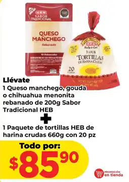 HEB H-E-B Queso Manchego oferta