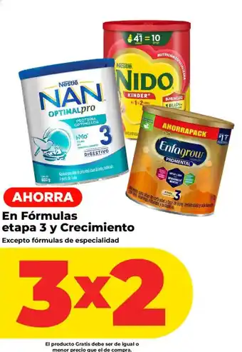 Nestlé Fórmulas etapa 3 y Crecimiento
