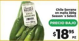 HEB Season's select - chile serrano en malla oferta