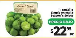 HEB Season's select - tomatillo limpio en malla oferta