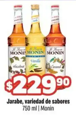Smart & Final Monin jarabe, variedad de sabores oferta