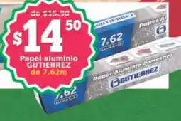 Super Gutiérrez Papel aluminio Gutierrez oferta