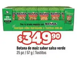 Smart & Final Tostitos Botana de maíz sabor salsa verde oferta