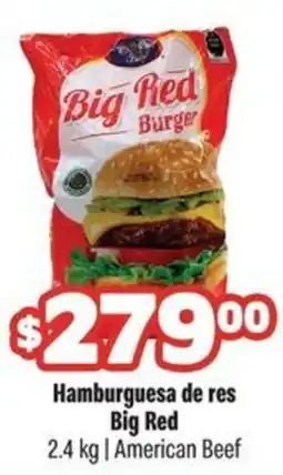 Smart & Final Big Red Hamburguesa de res oferta