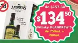 Super Gutiérrez Whisky McANDREW'S oferta
