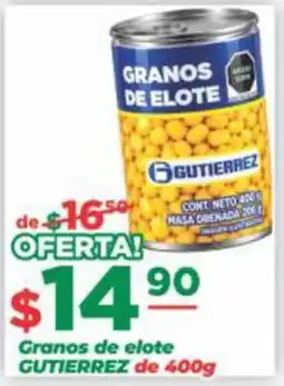 Super Gutiérrez Gutierrez granos de elote oferta