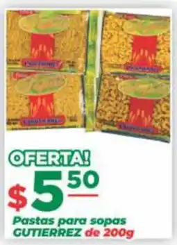 Super Gutiérrez Gutierrez pastas para sopas oferta