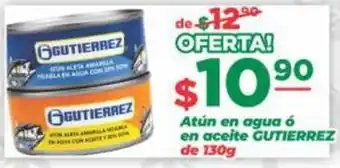 Super Gutiérrez Atún en agua ó en aceite GUTIERREZ oferta