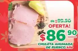 Super Gutiérrez chuleta ahumada de puerco oferta