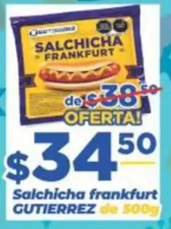 Super Gutiérrez Gutierrez salchicha frankfurt oferta