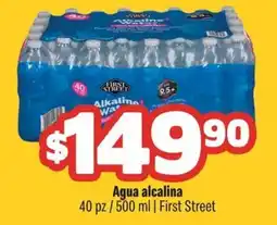 Smart & Final First Street Agua alcalina oferta