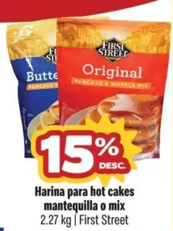 First Street harina para hot cakes mantequilla o mix