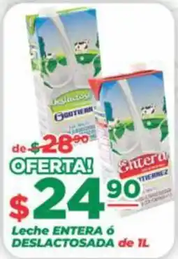 Super Gutiérrez Gotierra Leche Entera ó Deslactosada oferta