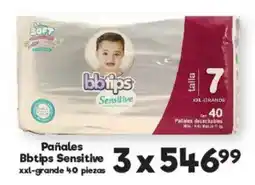 S-Mart Bbtips Pañales Sensitive oferta
