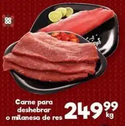 S-Mart Carne para deshebrar o milanesa de res oferta