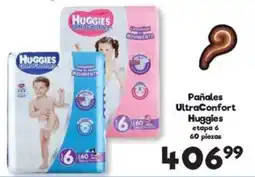 S-Mart Pañales UltraConfort Huggies etapa 6 oferta