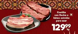S-Mart Costilla con flecha o bistec estrella para asar oferta