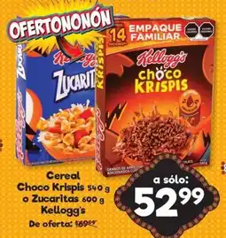 S-Mart Kellogg's Choco Krispis o Zucaritas oferta