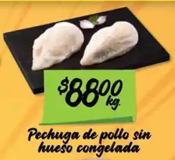 Soriana Mercado Pechuga de pollo sin hueso congelada oferta