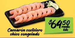 Soriana Mercado Camarón coctelero chico congelado oferta
