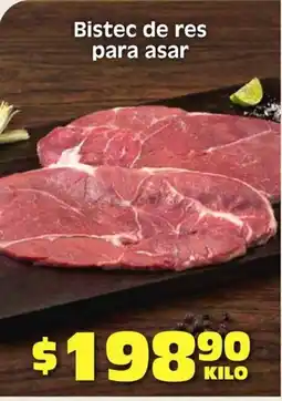 Soriana Híper Bistec de res para asar oferta