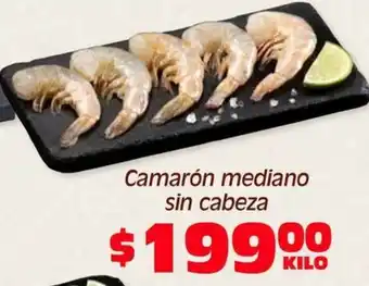 Soriana Híper Camarón mediano sin cabeza oferta