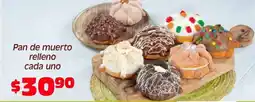 Soriana Híper Pan de muerto relleno oferta