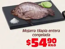 Soriana Híper Mojarra tilapia entera congelada oferta
