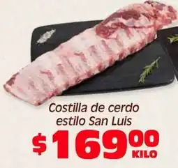 Soriana Híper Costilla de cerdo estilo San Luis oferta