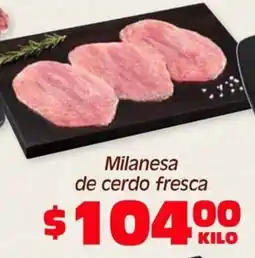 Soriana Híper Milanesa de cerdo fresca oferta