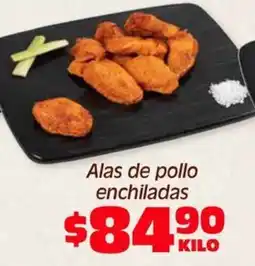 Soriana Híper Alas de pollo enchiladas oferta