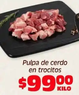 Soriana Híper Pulpa de cerdo en trocitos oferta