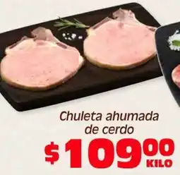 Soriana Híper Chuleta ahumada de cerdo oferta