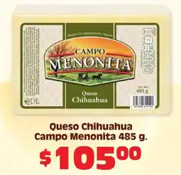 Soriana Híper Campo Menonita Queso Chihuahua oferta
