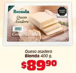 Soriana Híper Bionda Queso Asader oferta