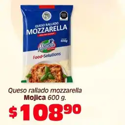 Soriana Híper Mojica queso rallado mozzarella oferta