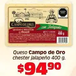 Soriana Híper Oro - queso chester jalapeño oferta