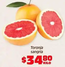 Soriana Híper Toronja sangria oferta